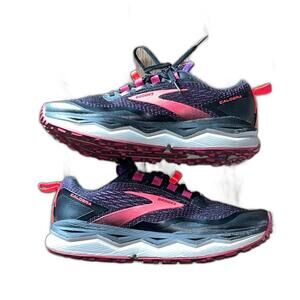 Brooks Women's Caldera 5 Trail Running Shoes Black/Fuschia/Purple Size 8B